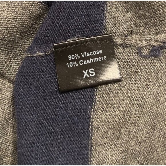 Jenni Kayne Cashmere Stripe Sweater Tee Top - Picture 7 of 7